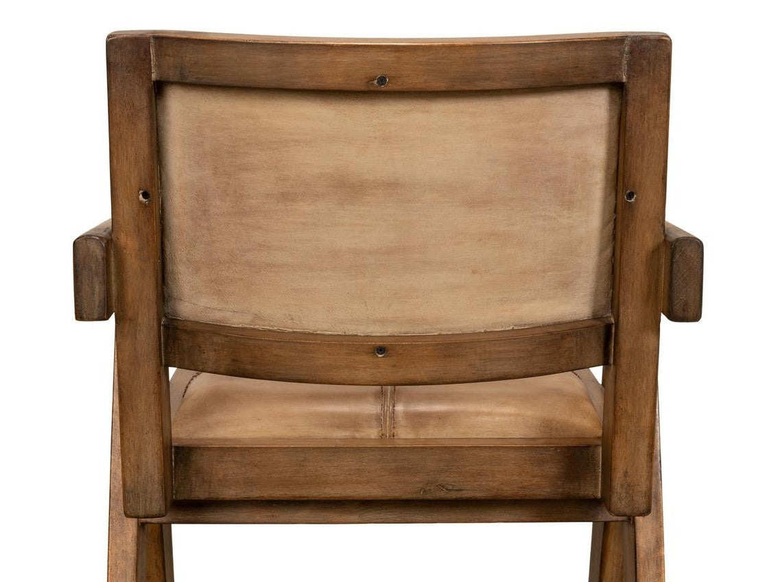Angus Brown Chair Brown Leather - Ornate Home