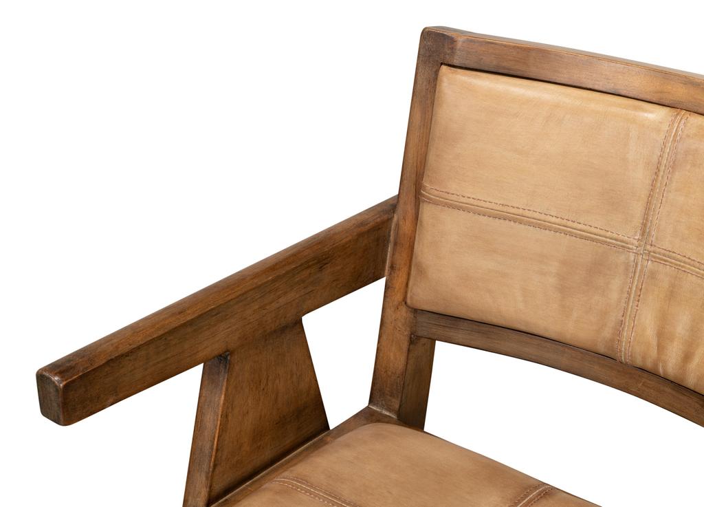 Angus Brown Chair Brown Leather - Ornate Home