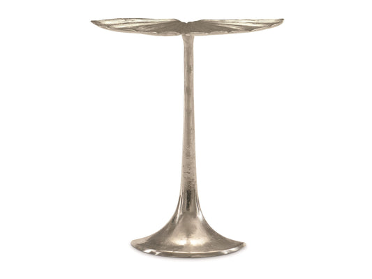 Annabella Satin Nickel Accent Table - Ornate Home