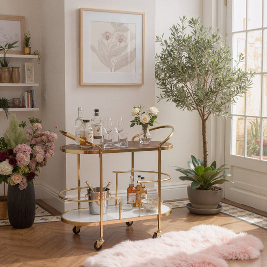 Antalya Multicolor Bar Cart - Ornate Home