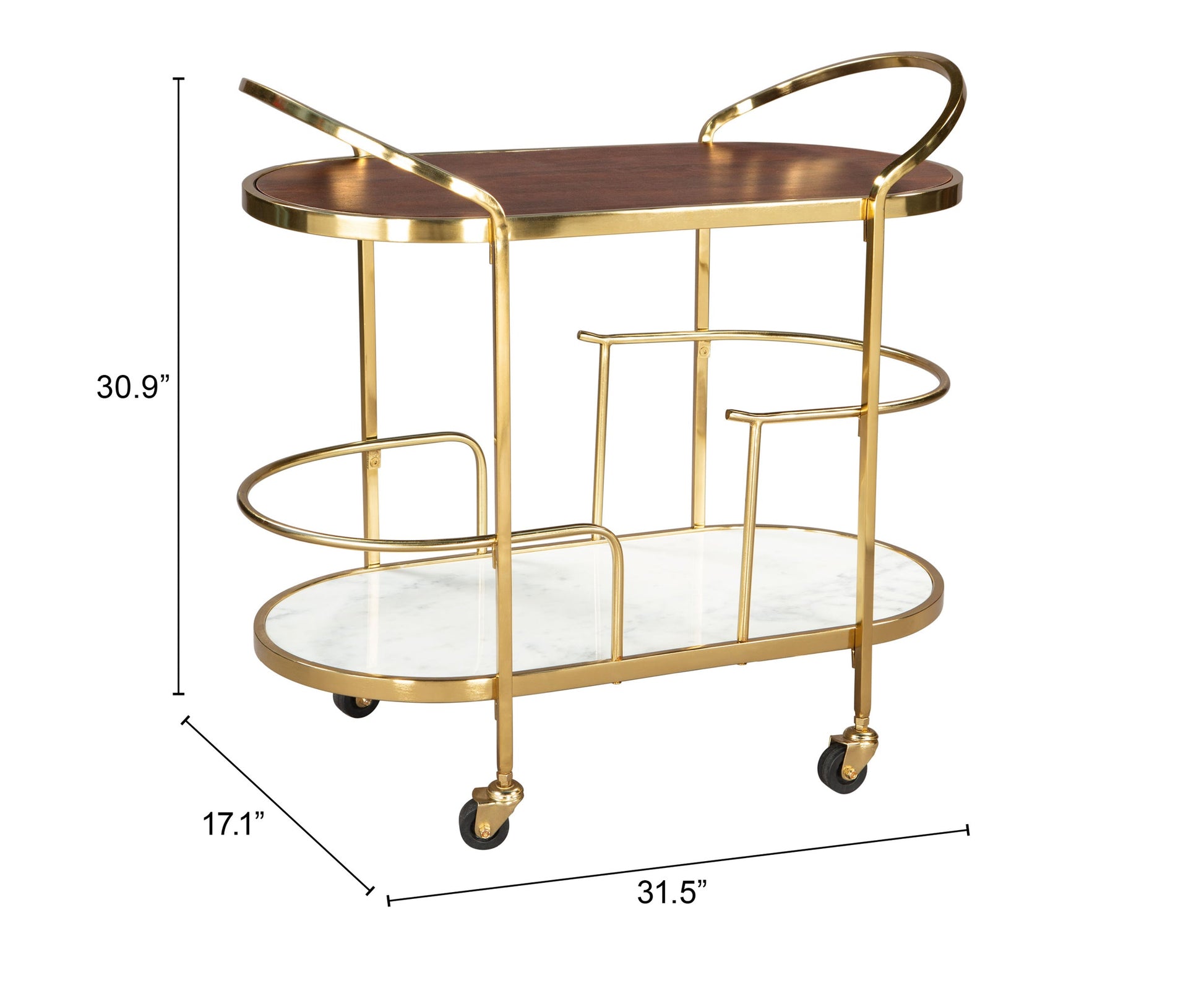 Antalya Multicolor Bar Cart - Ornate Home