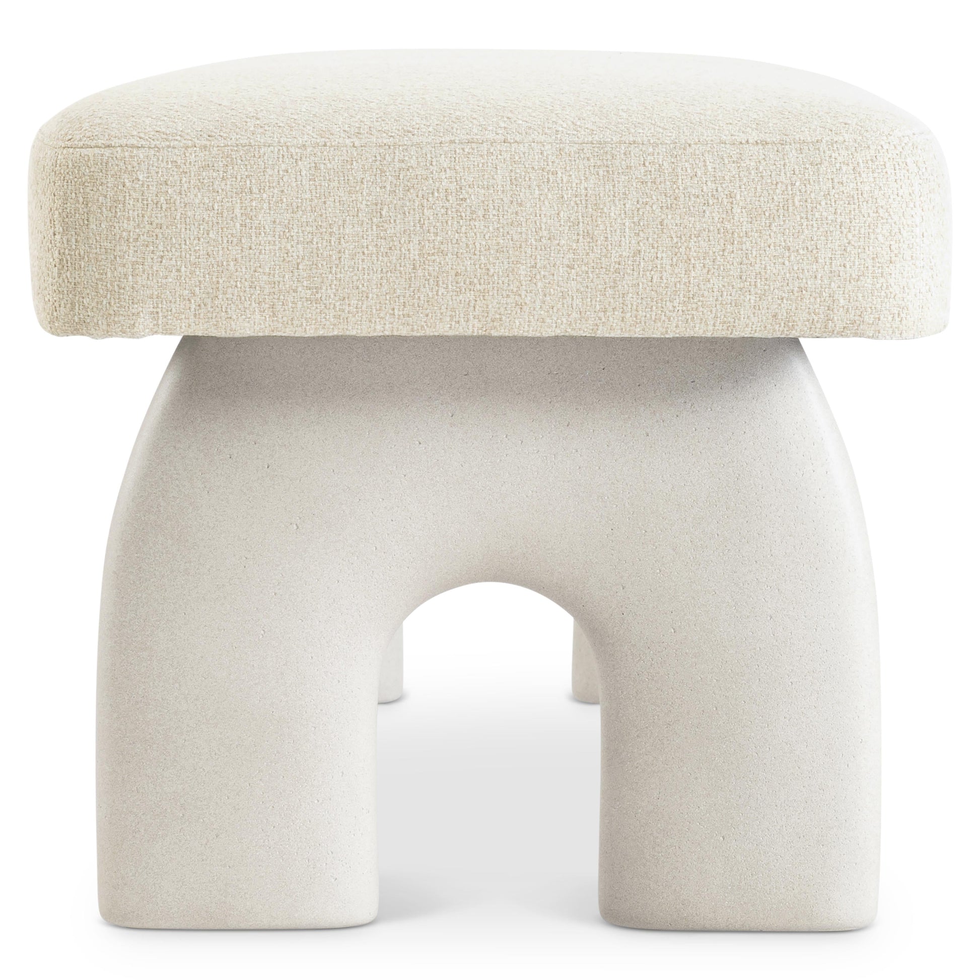 Antibes Pumice/Beige/Tan Bench - Ornate Home