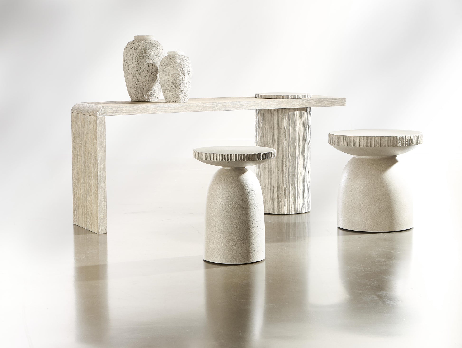 Antibes Pumice Side Table - Ornate Home
