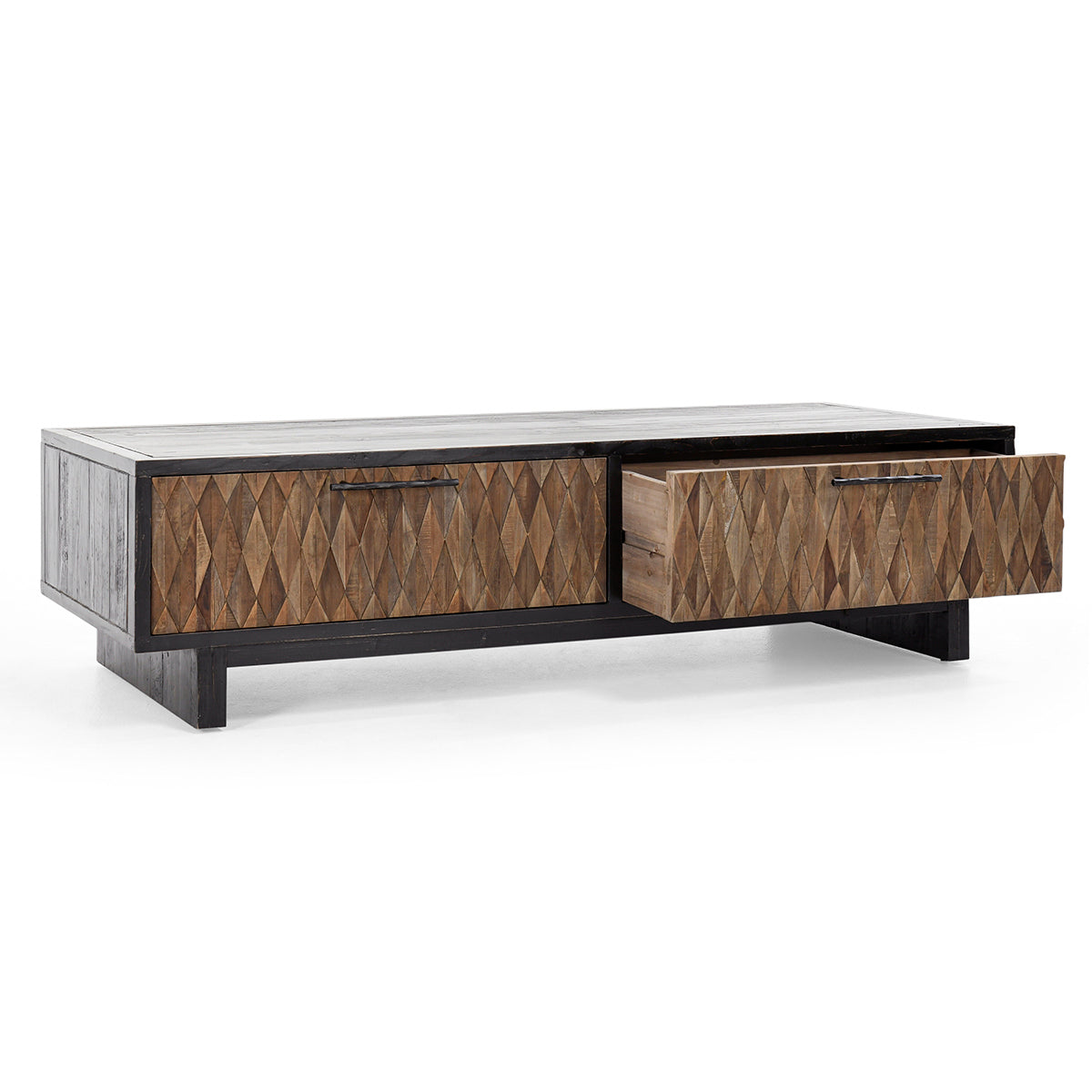 Anton Black/Natural Coffee Table - Ornate Home