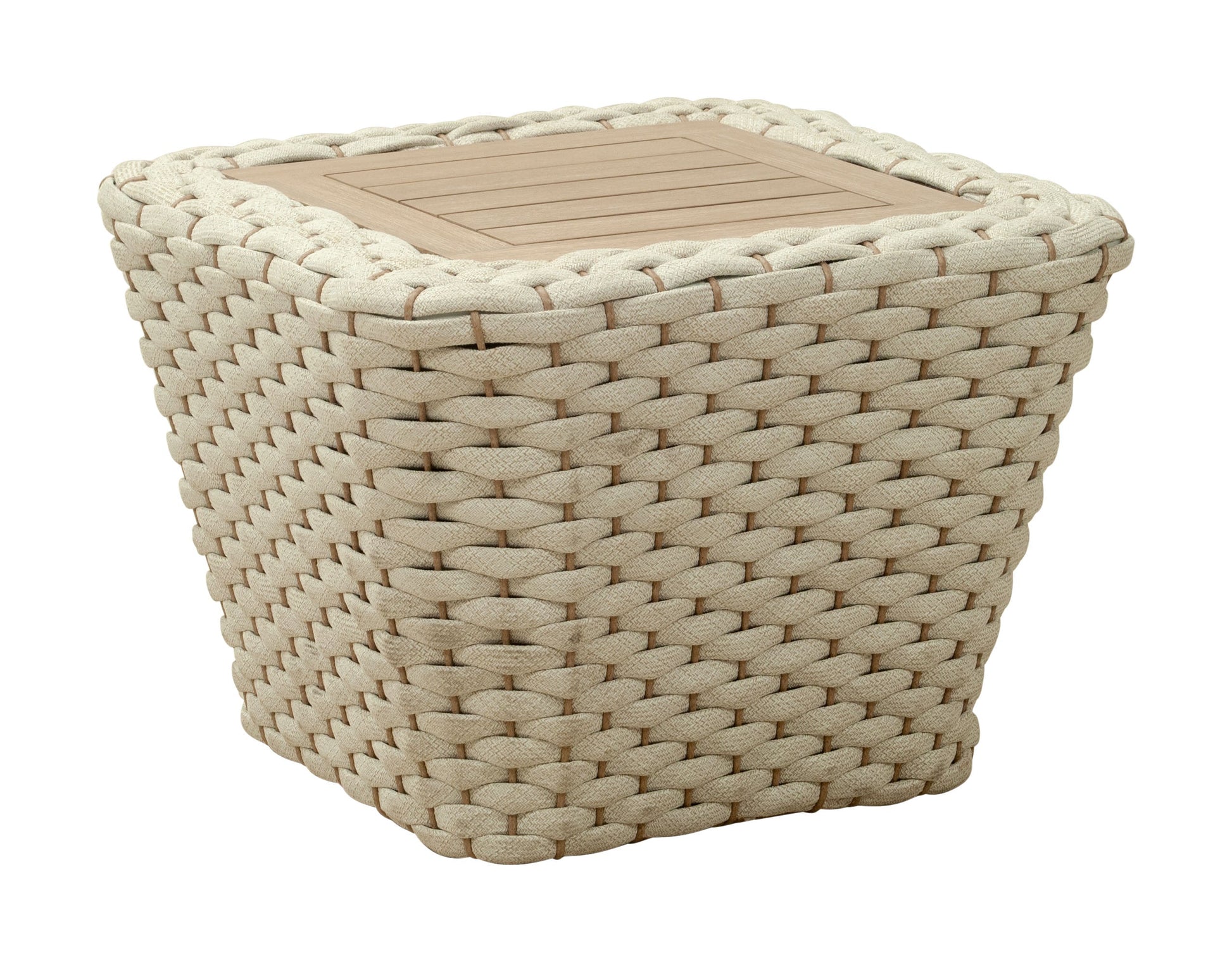 Antul White & Natural Outdoor Coffee Table - Ornate Home