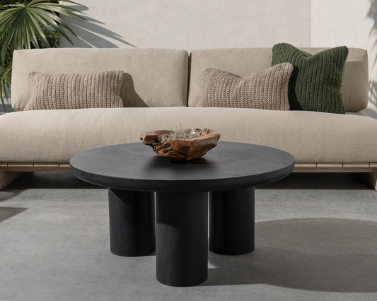 Anzio Black Outdoor Coffee Table - Ornate Home