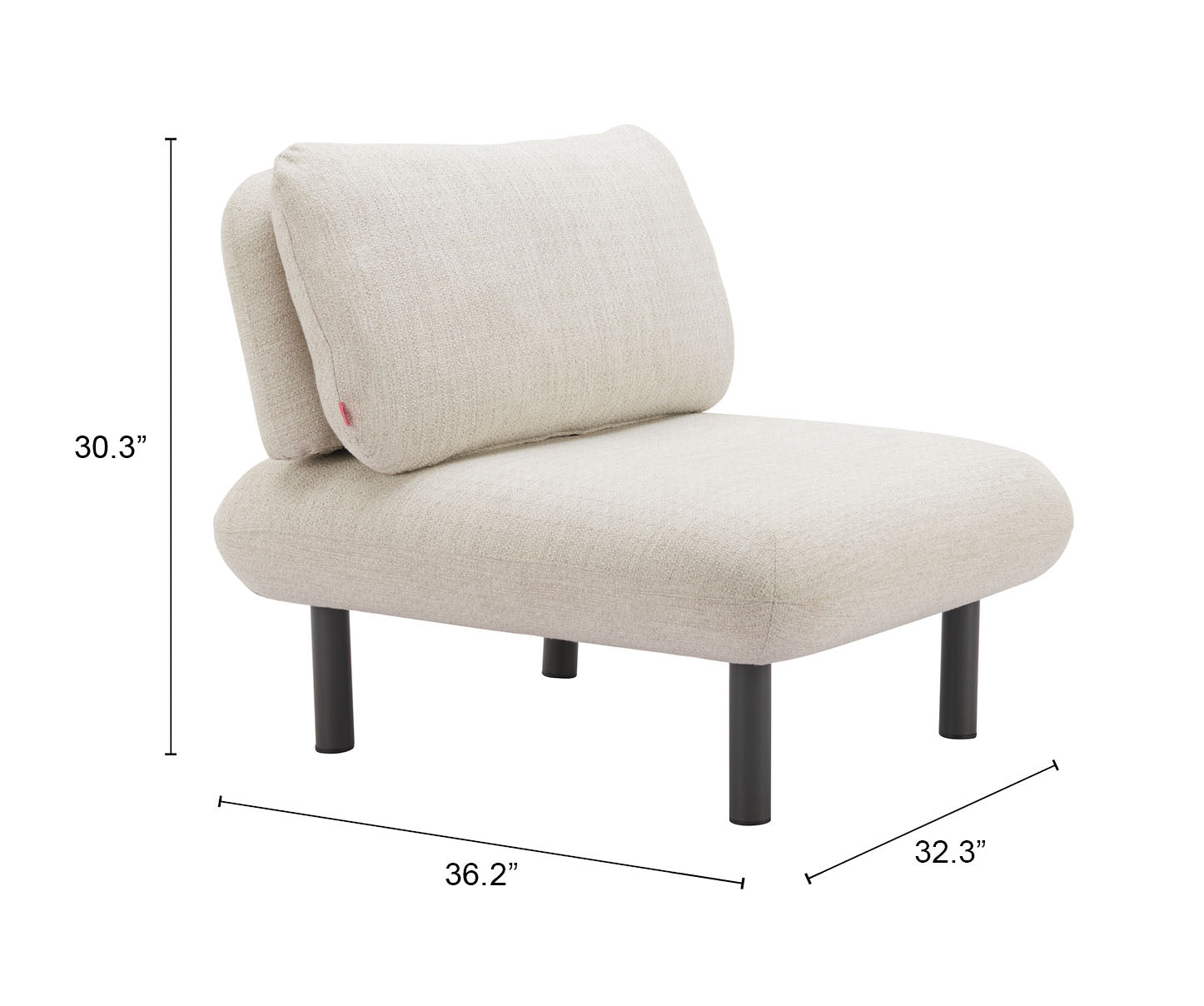 Aperto Beige Outdoor Accent Chair - Ornate Home