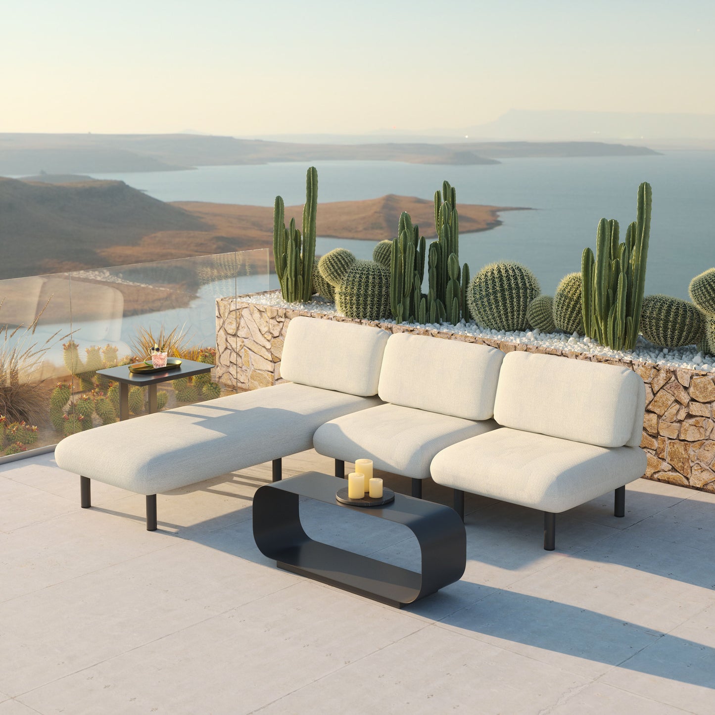 Aperto Beige Outdoor Chaise - Ornate Home