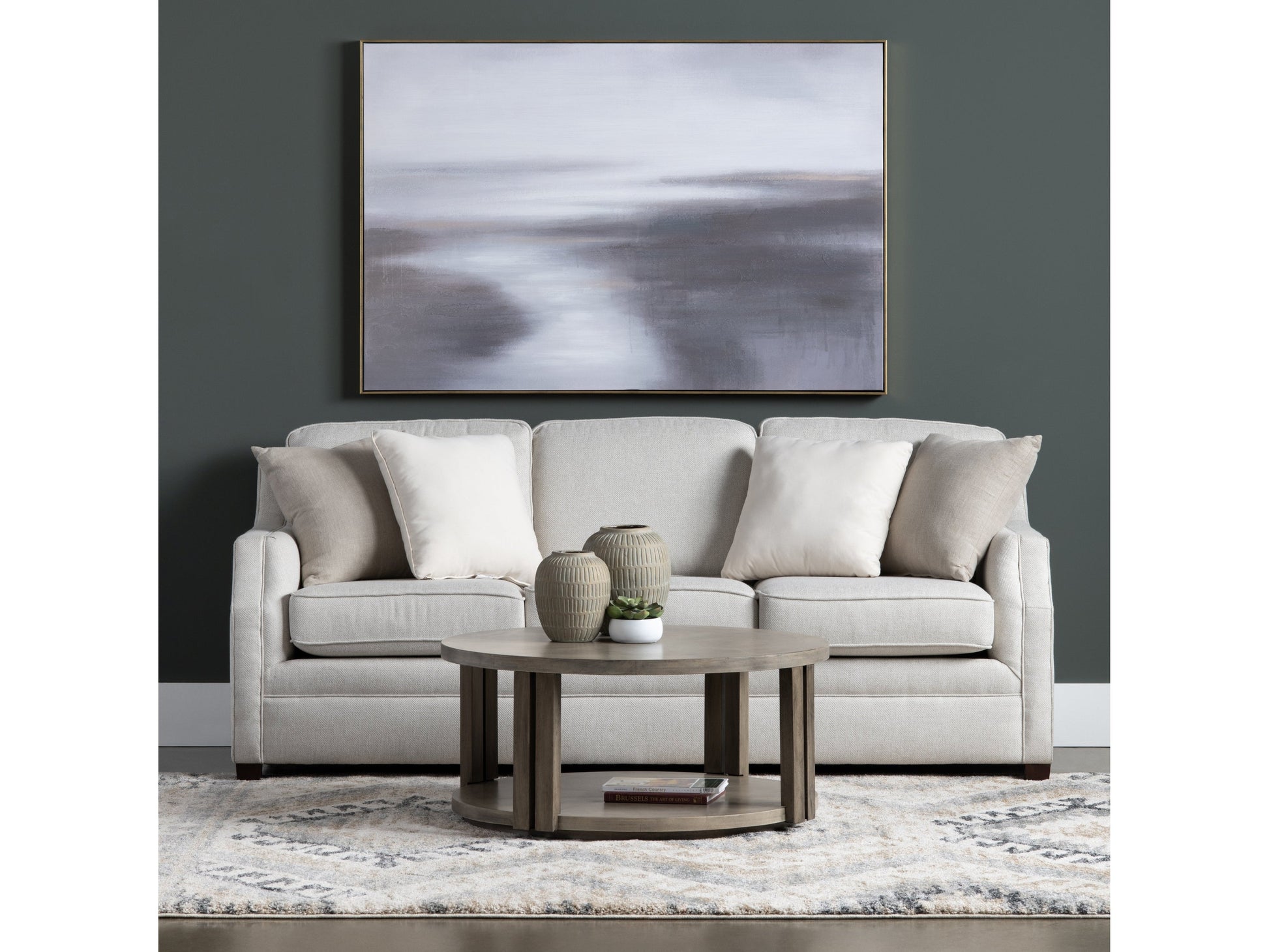 Appling Brown/Grey Canvas - Ornate Home