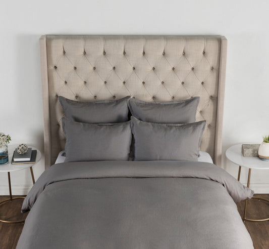Arcadia Charcoal Duvet Cover - Ornate Home