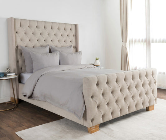 Arcadia Dove Gray Duvet Cover - Ornate Home