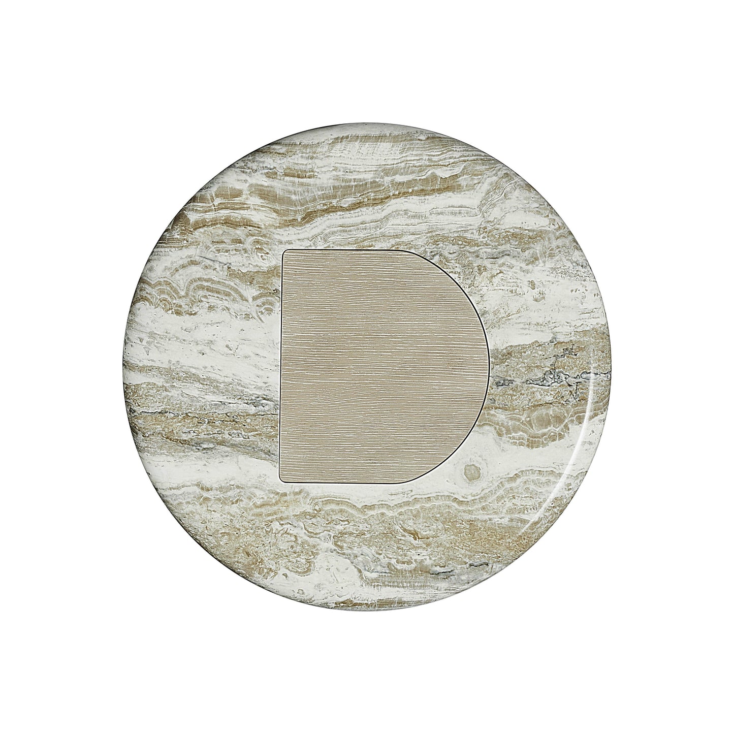 Arcadia Kalta Faux Stone/Clay Accent Table - Ornate Home