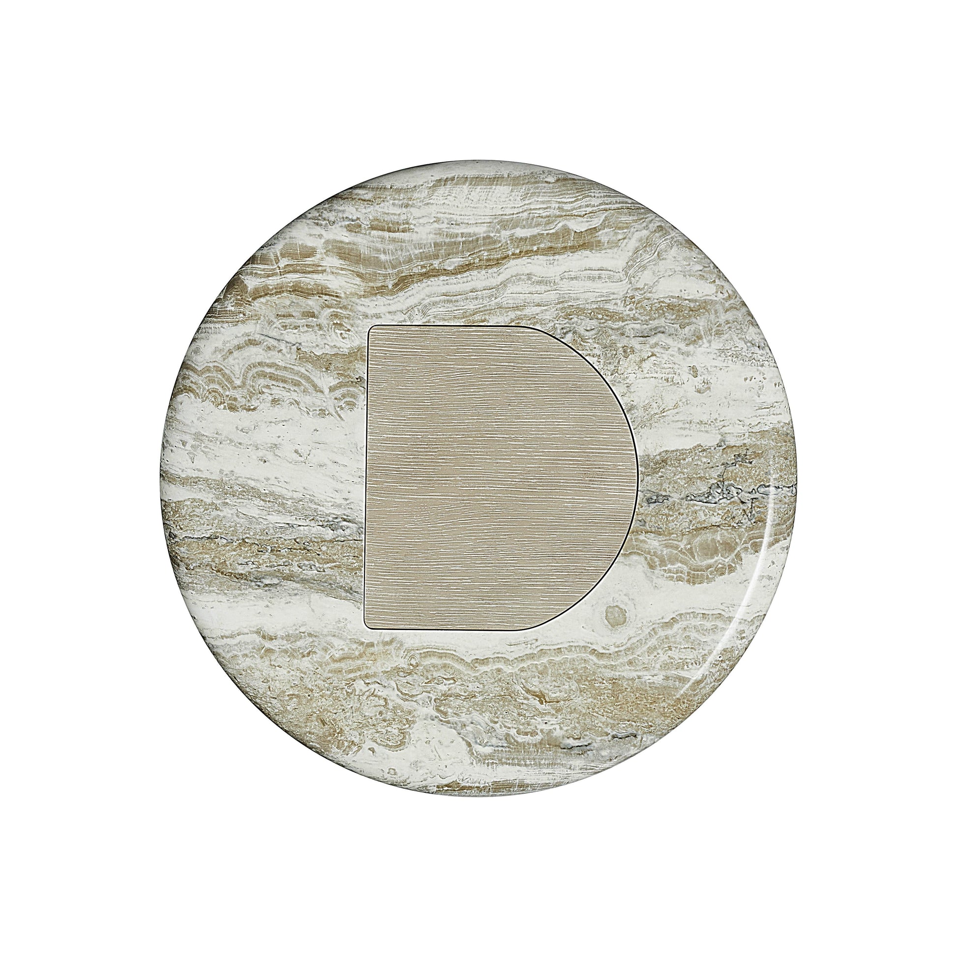 Arcadia Kalta Faux Stone/Clay Accent Table - Ornate Home
