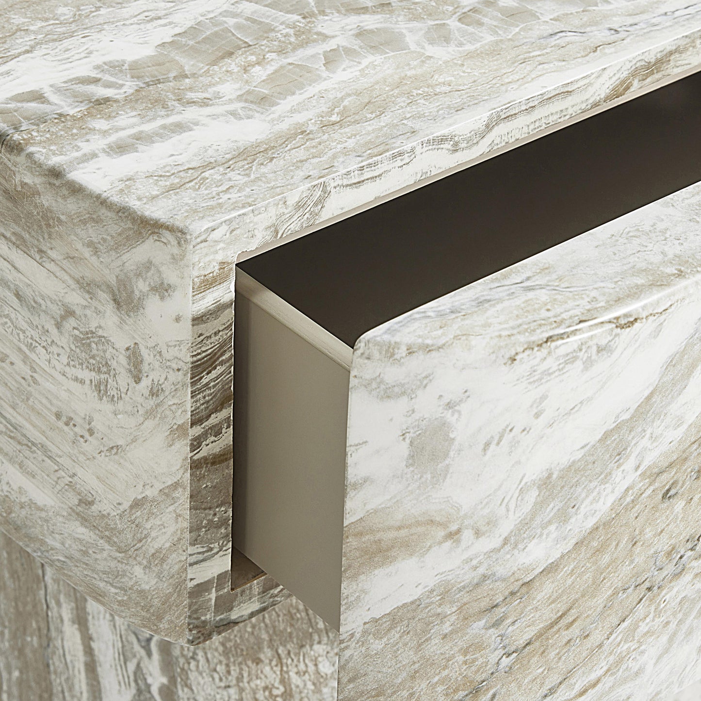 Arcadia Kalta Faux Stone Nightstand - Ornate Home