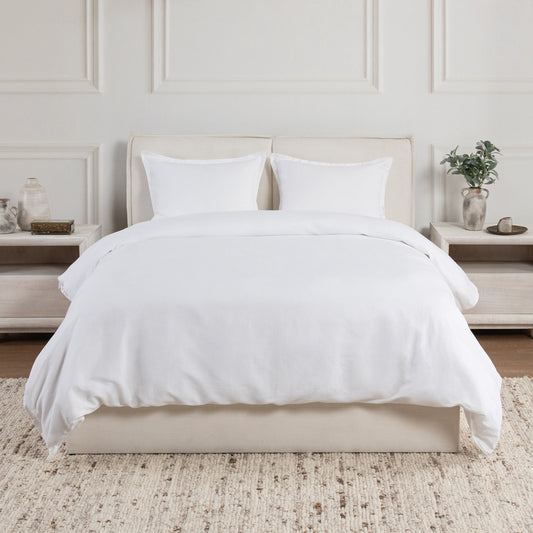 Arcadia White Duvet Cover - Ornate Home