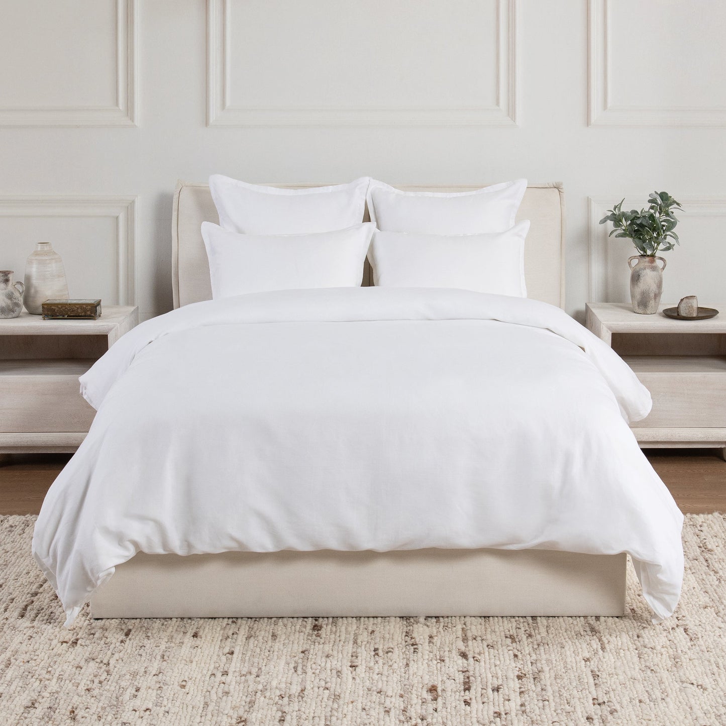 Arcadia White Duvet Cover - Ornate Home