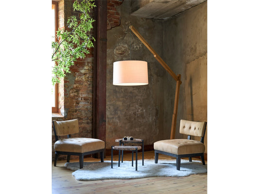 Archie Sandstone/Black Chair - Ornate Home