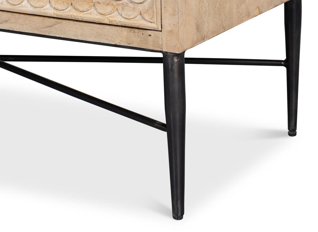 Archie Tan Four Door Sideboard - Ornate Home