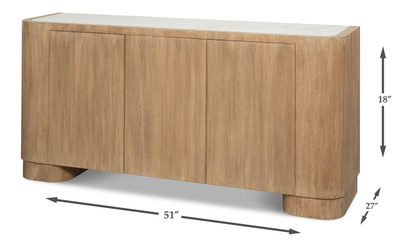 Arcus Brown Sideboard - Ornate Home