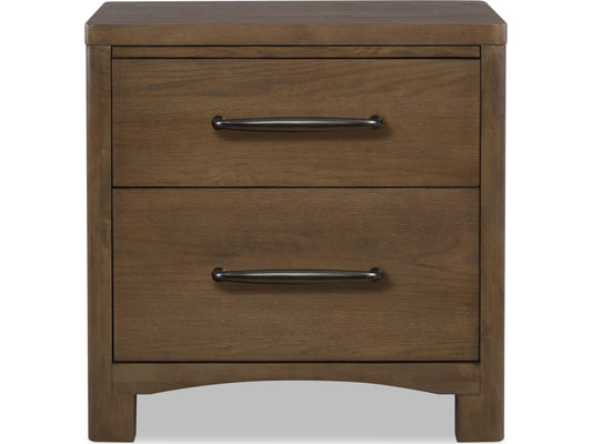 Arden Tavern Brown 2-Drawer Nightstand - Ornate Home
