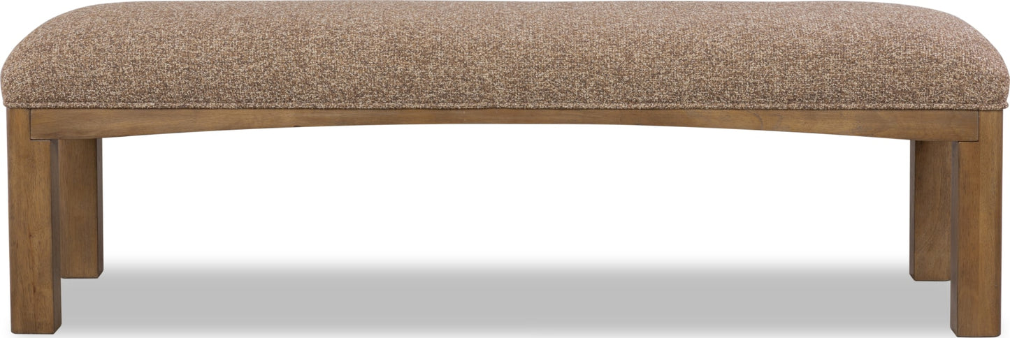 Arden Tavern Brown Upholstered Bench - Ornate Home
