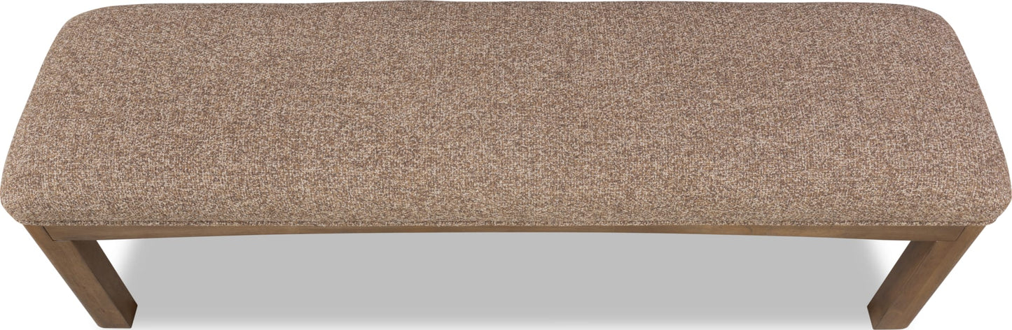 Arden Tavern Brown Upholstered Bench - Ornate Home