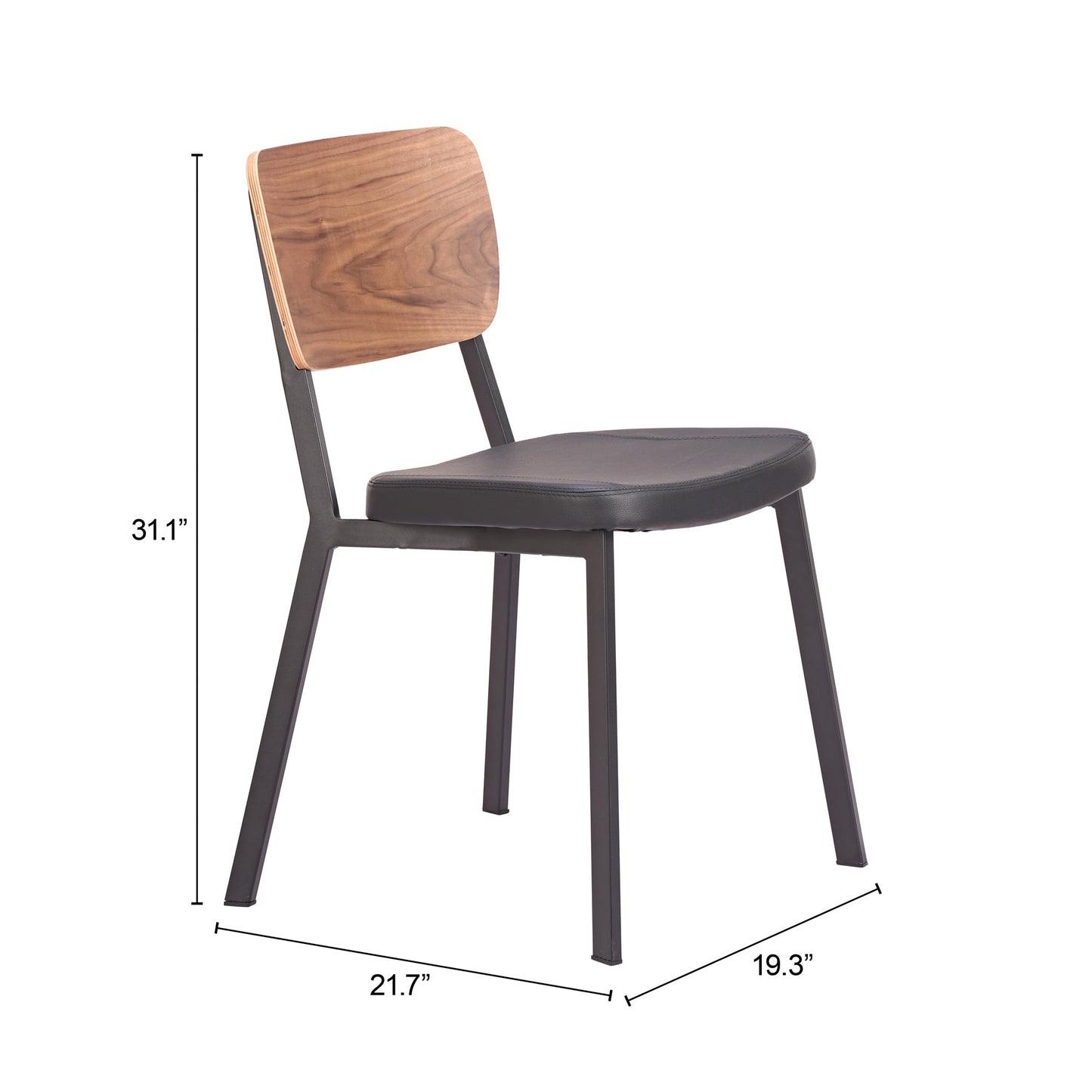 Ardenne Black & Brown Dining Chair (Set of 4) - Ornate Home