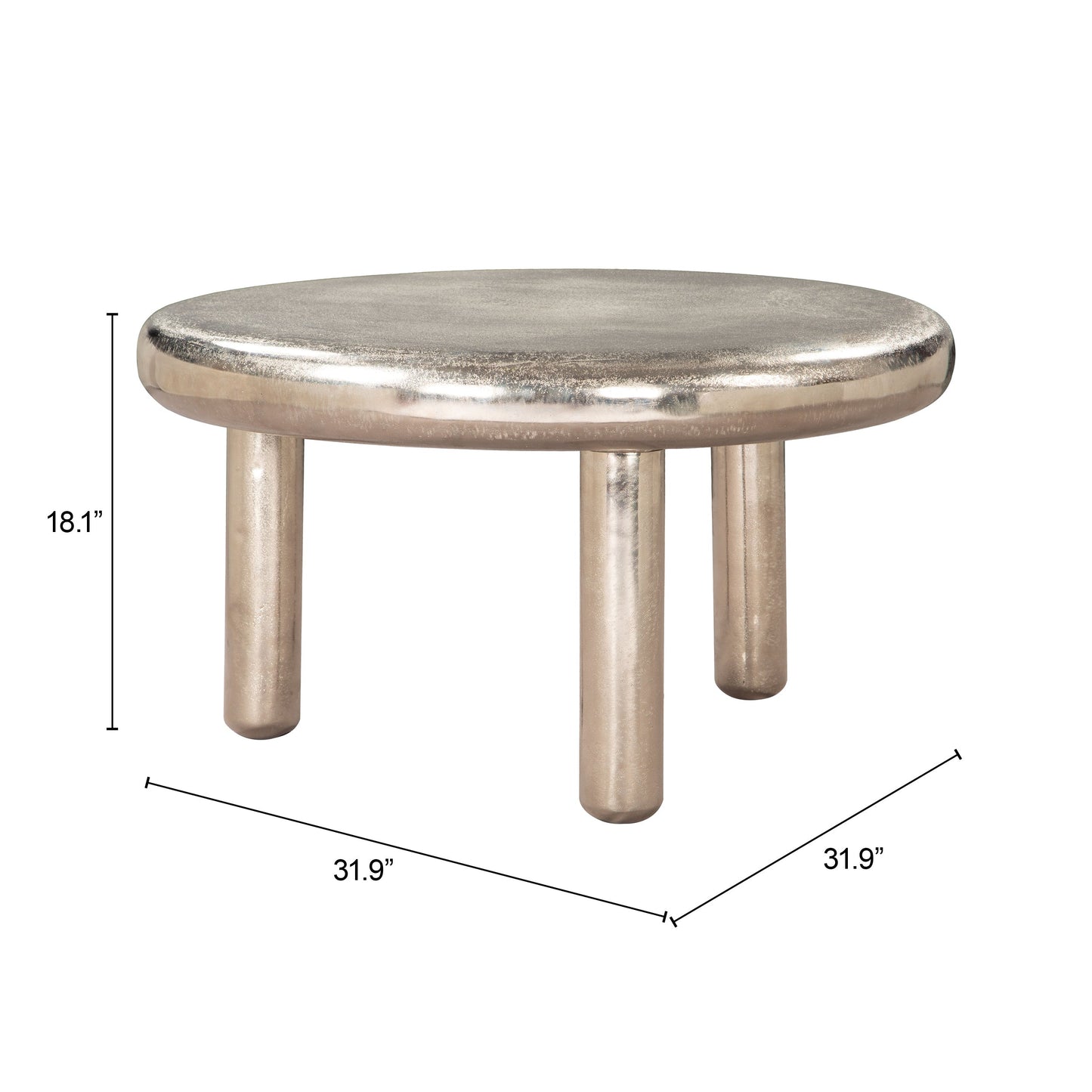 Arian Silver Coffee Table - Ornate Home