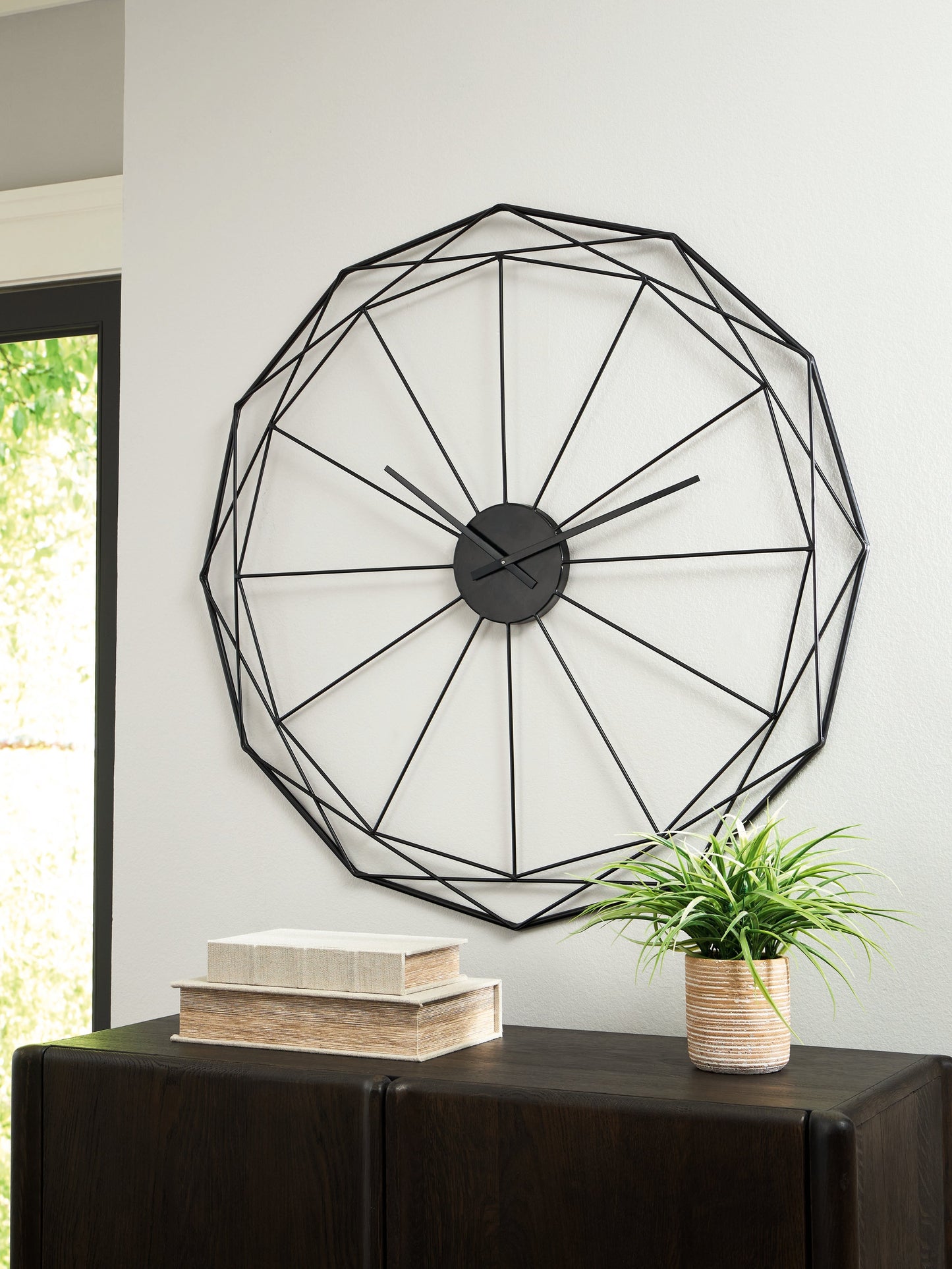 Arkthorne Black Wall Clock- Viva Furn