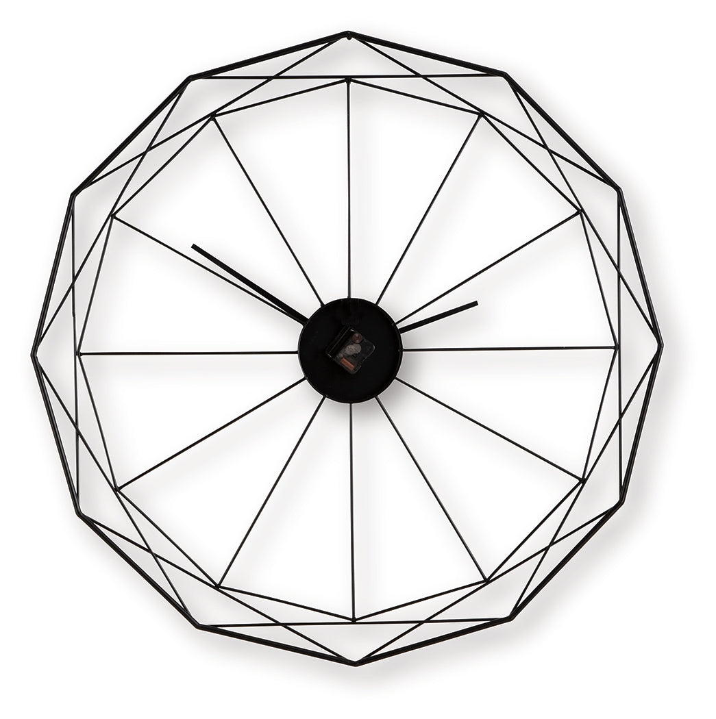 Arkthorne Black Wall Clock- Viva Furn