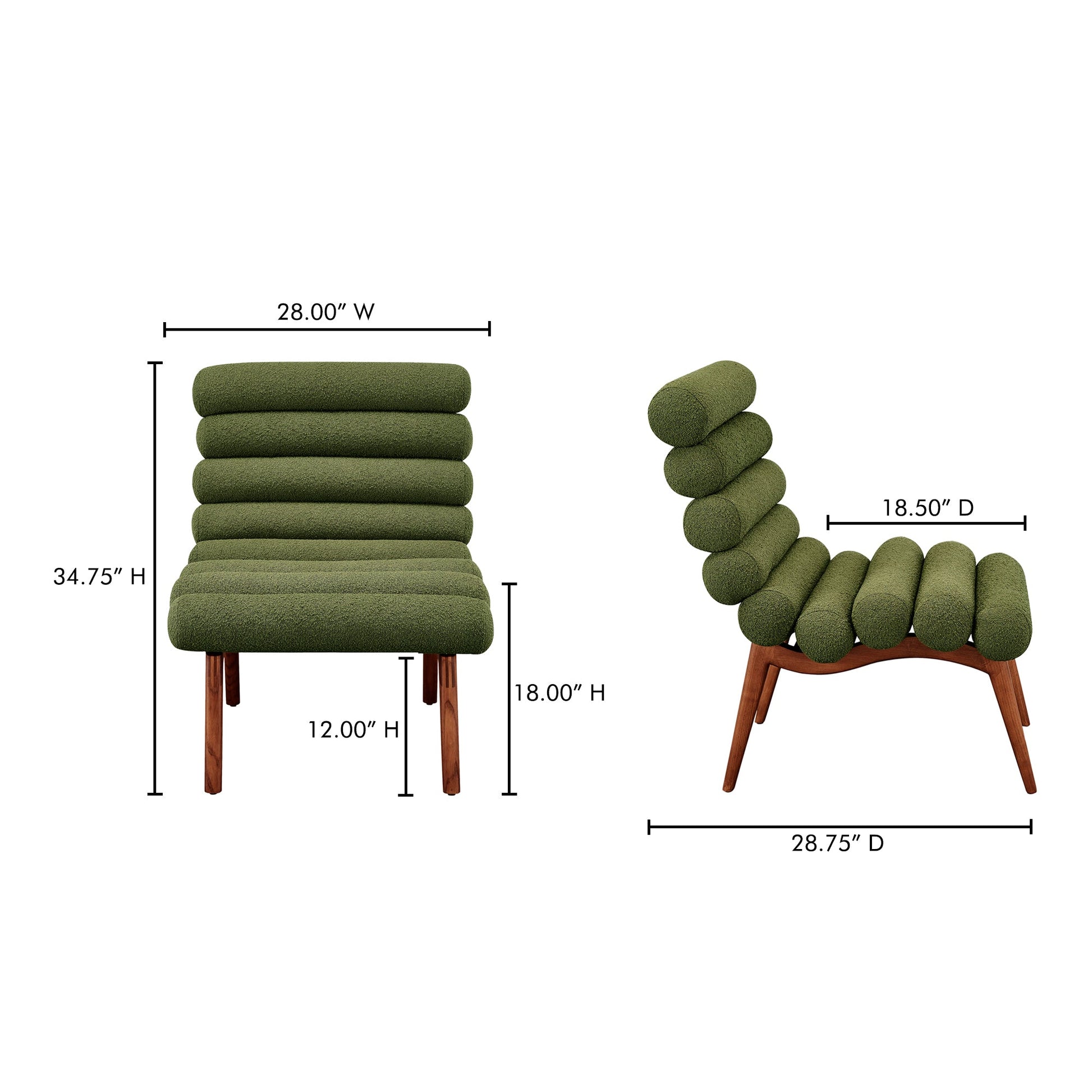 Arlo Dark Green Accent Chair - Ornate Home