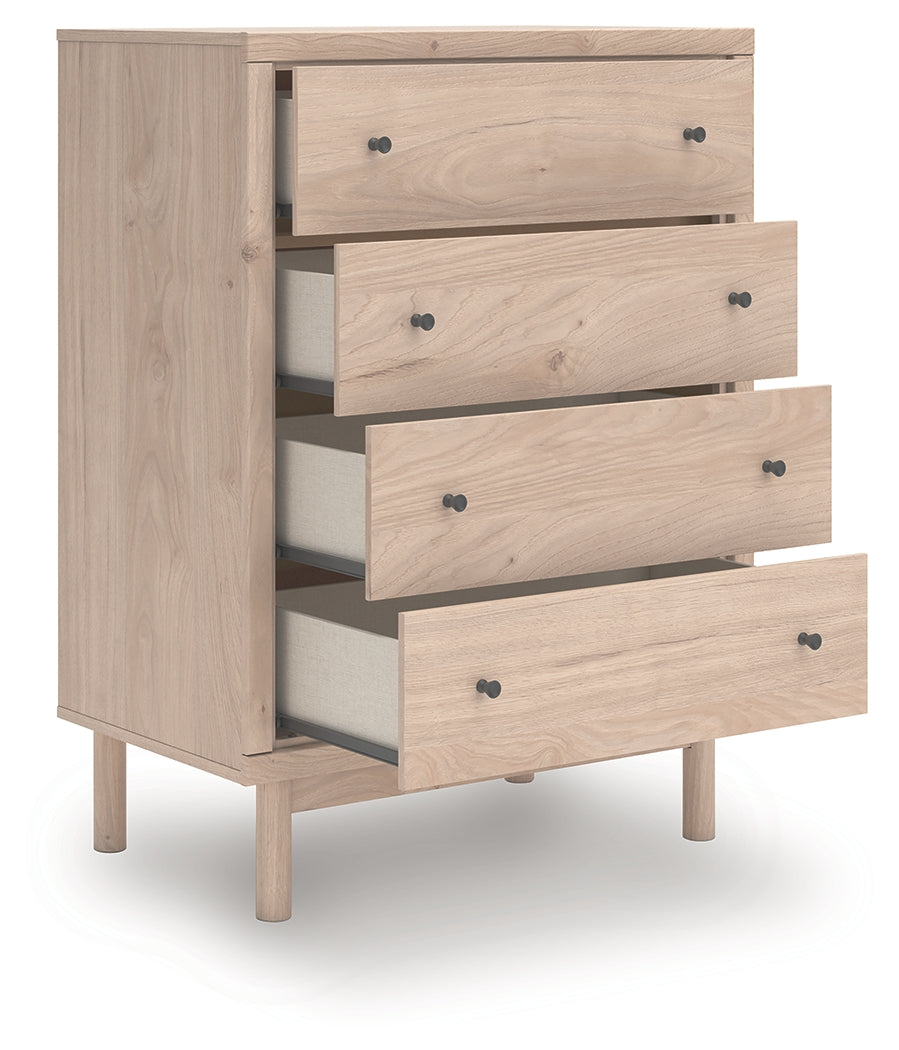 Arloster Tan Four Drawer Chest- Viva Furn