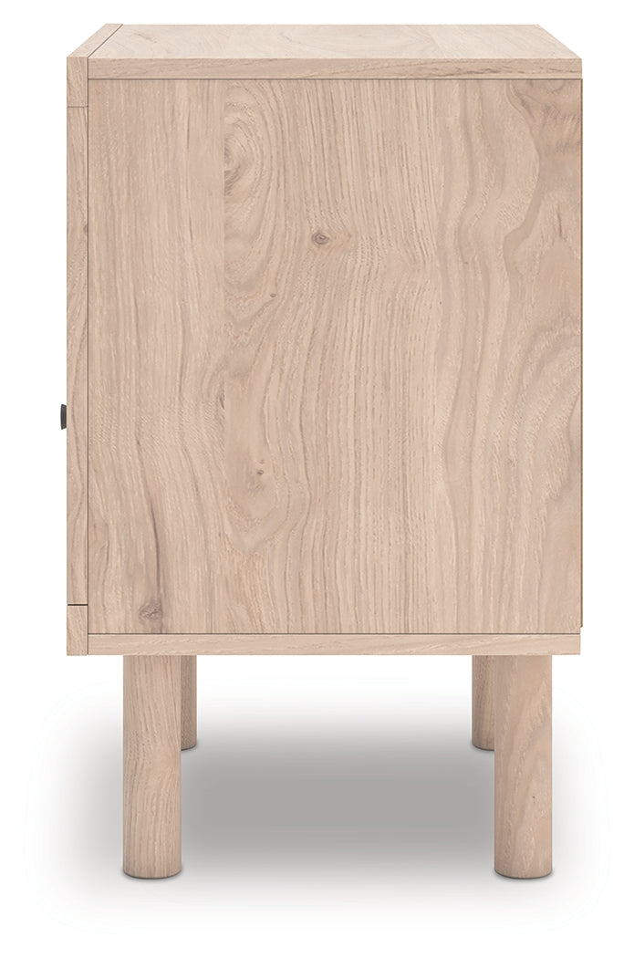 Arloster Tan One Drawer Nightstand- Viva Furn