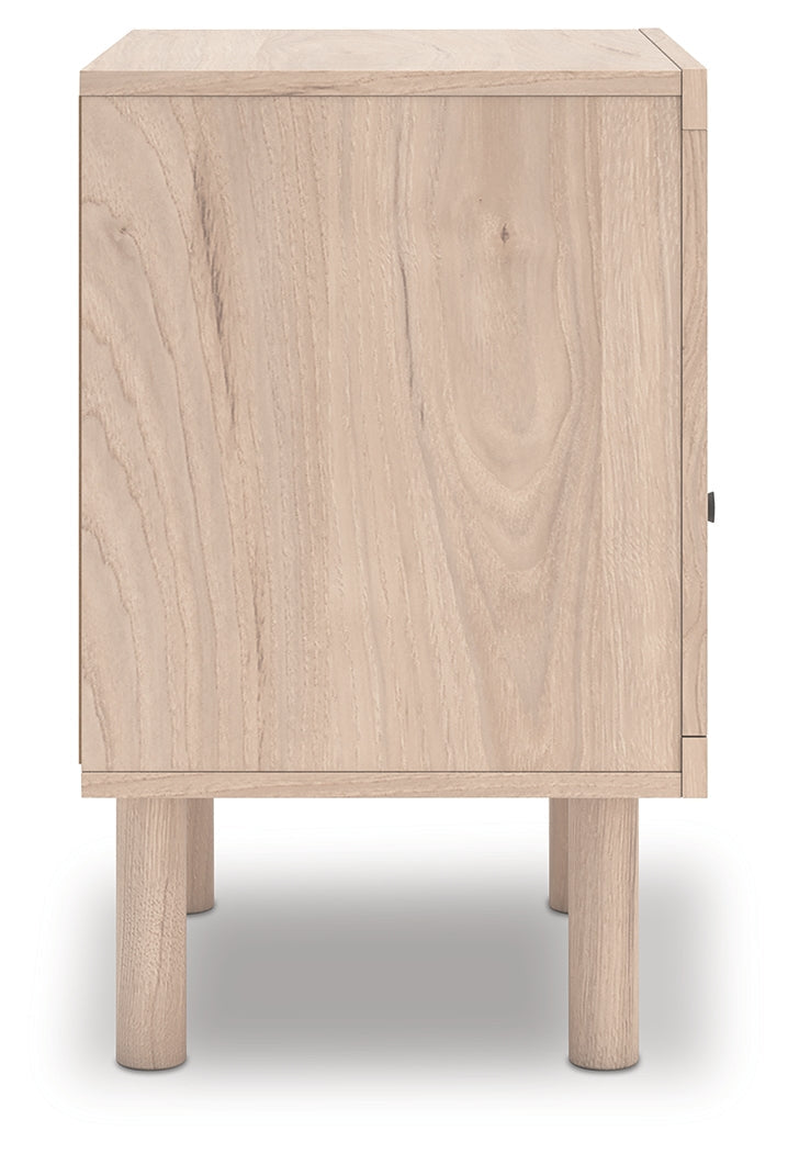 Arloster Tan One Drawer Nightstand- Viva Furn