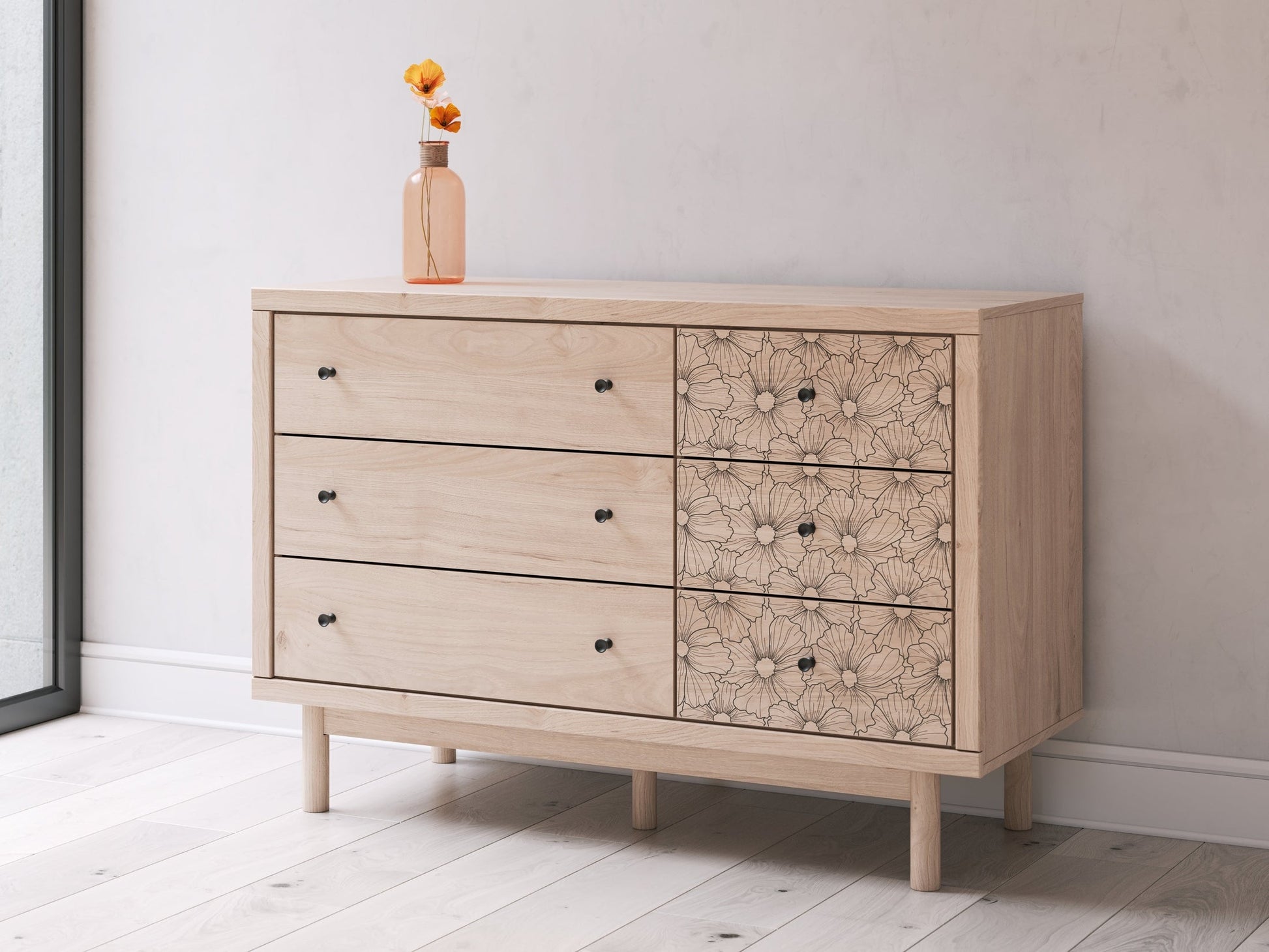 Arloster Tan Six Drawer Dresser- Viva Furn