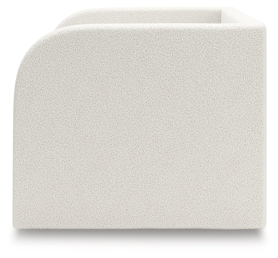 Arloster Tan/White Twin Upholstered Day Bed- Viva Furn