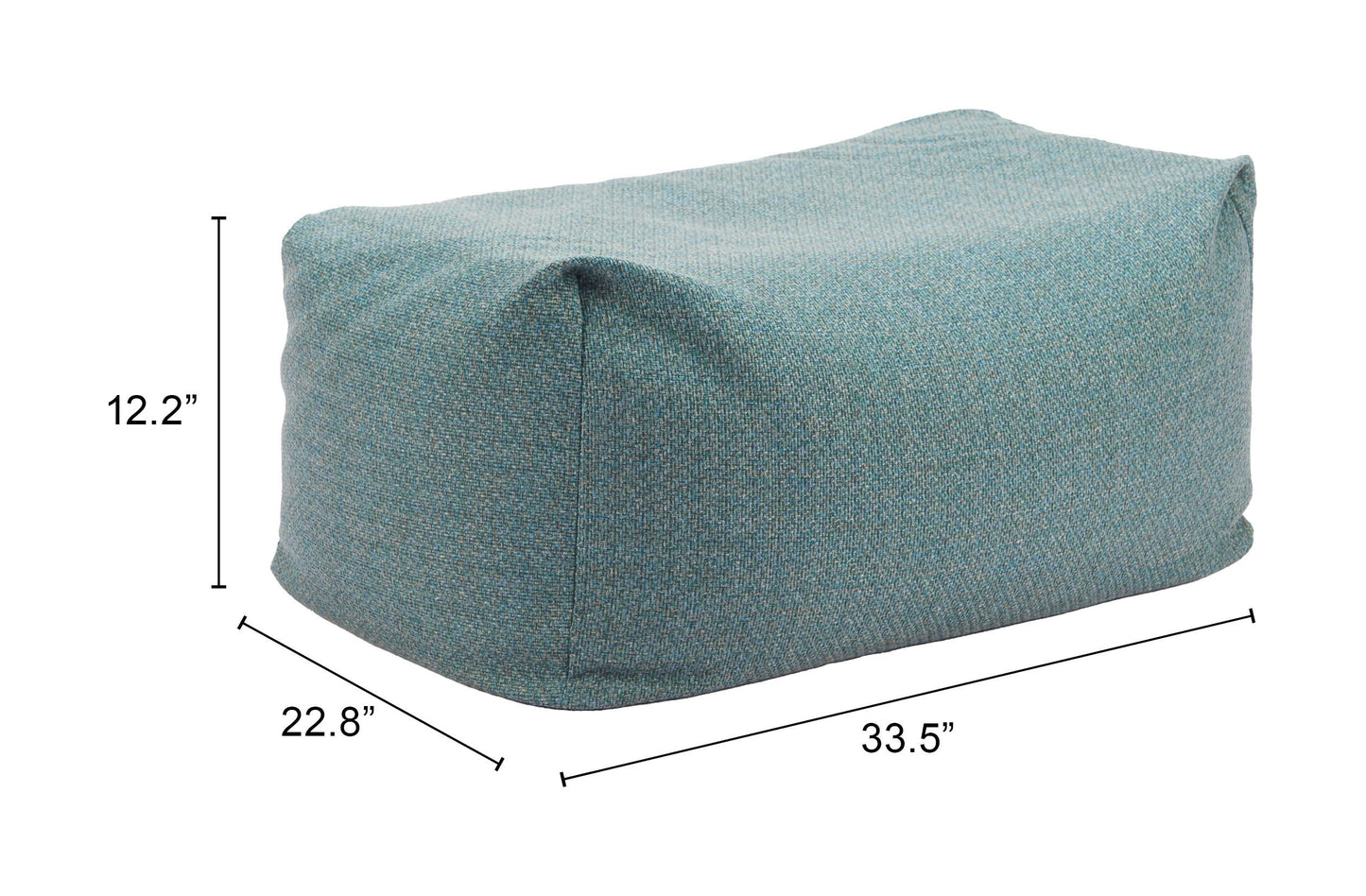 Aroz Green Outdoor Ottoman - Ornate Home