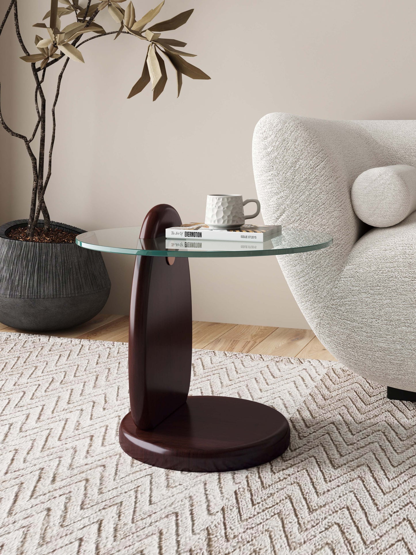 Artesia End Table in Dark Walnut - Ornate Home