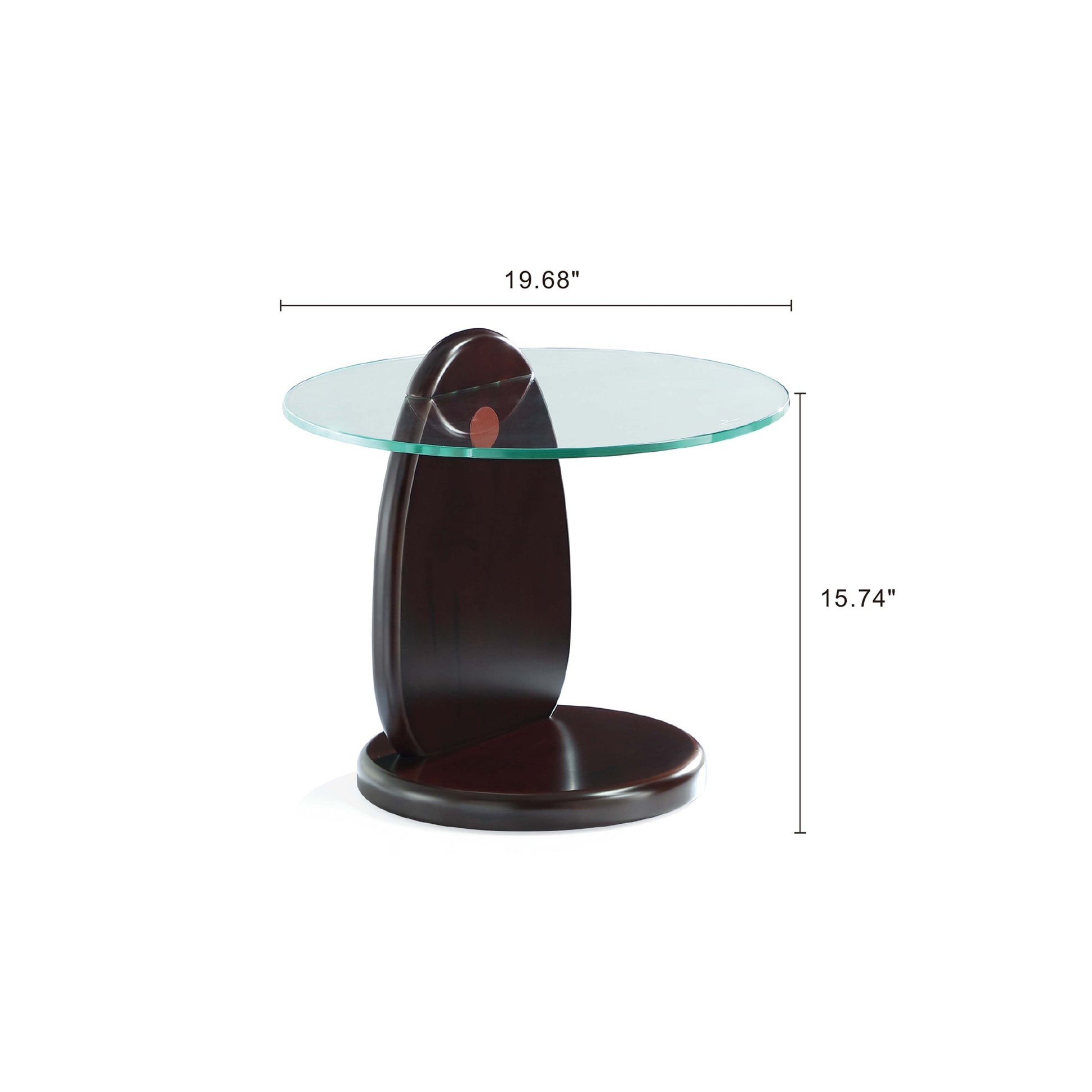 Artesia End Table in Dark Walnut - Ornate Home