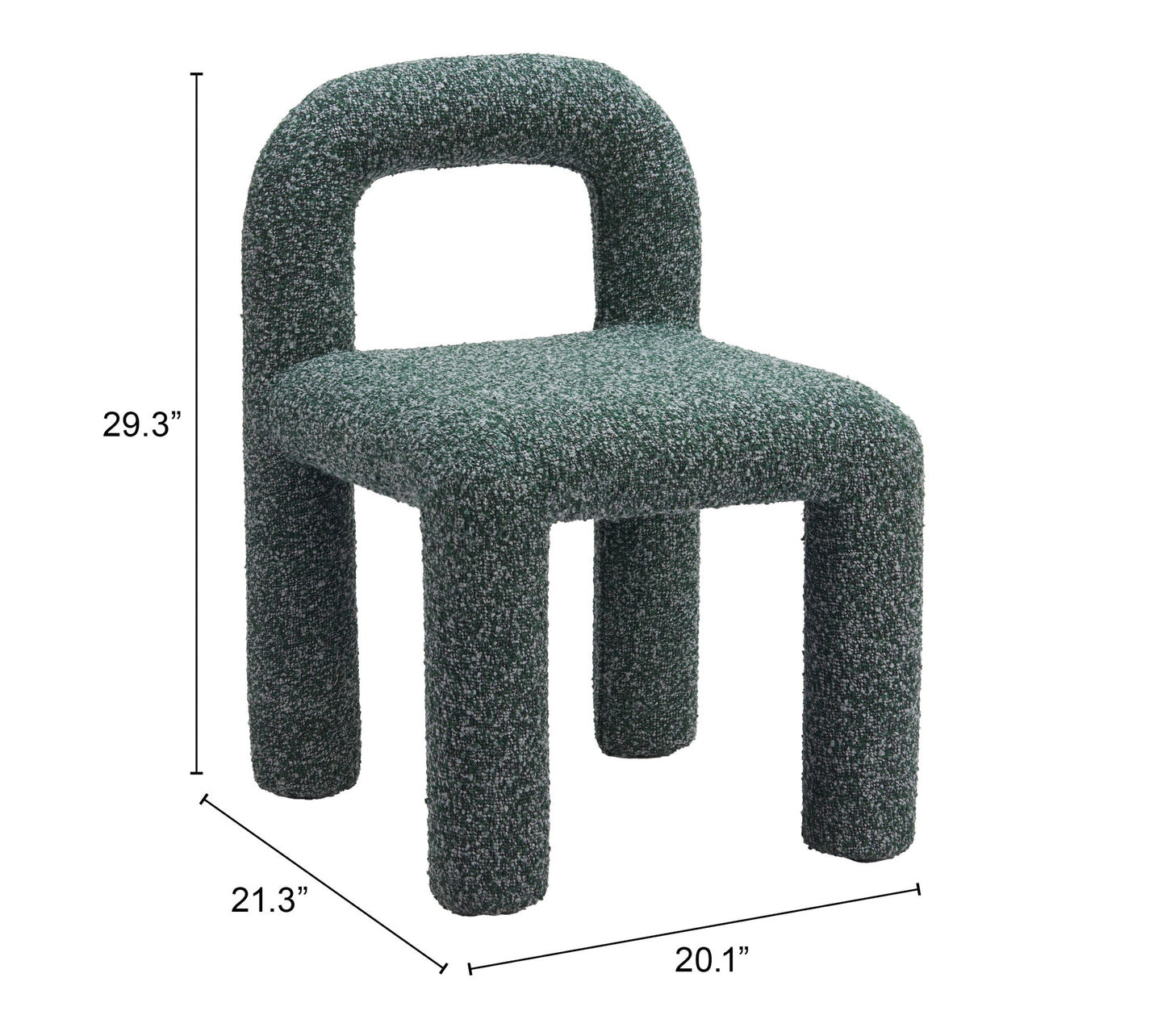 Arum Snowy Green Dining Chair (Set of 2) - Ornate Home