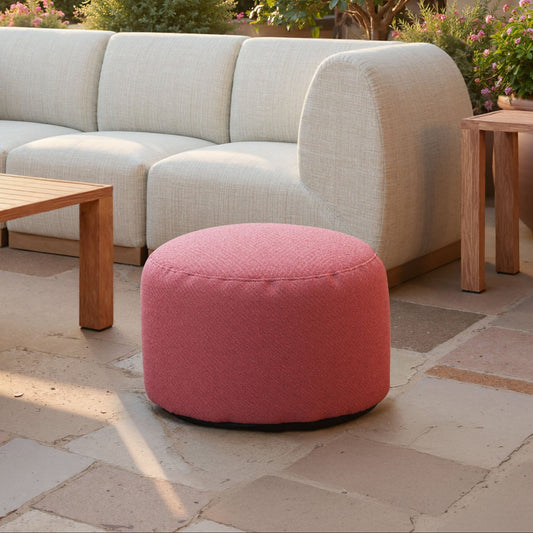 Aruz Red Outdoor Ottoman - Ornate Home