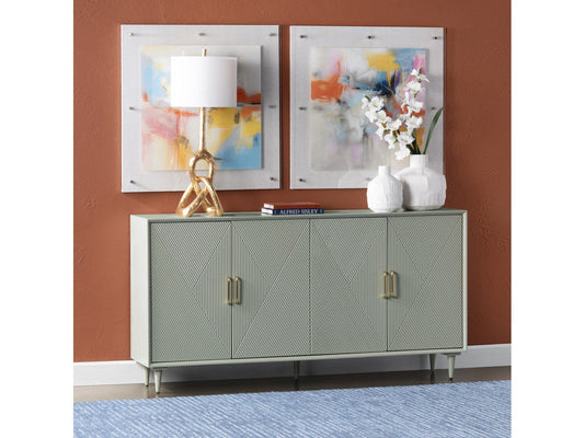 Arvada Green Four-Door Sideboard - Ornate Home