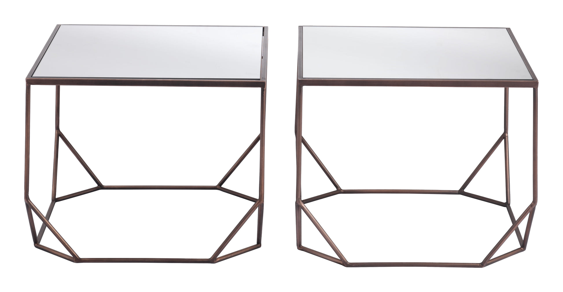 Arzon Bronze Coffee Table Set (2-Piece) - Ornate Home