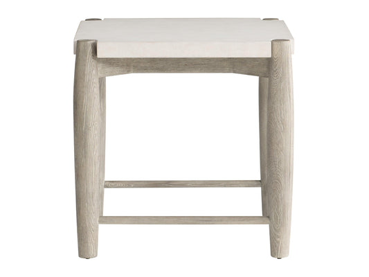 Ashbrook Vellum/Weathered Greige Side Table - Ornate Home