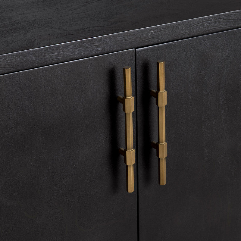 Ashford Black Four-Door Sideboard - Ornate Home