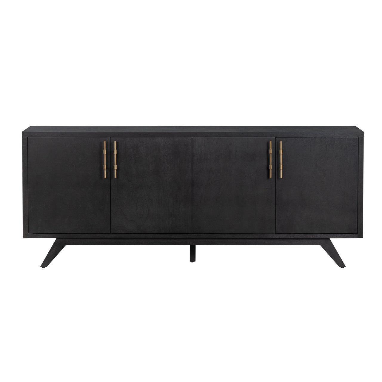 Ashford Black Four-Door Sideboard - Ornate Home