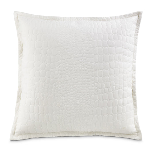 Ashworth White 26" Euro Sham - Ornate Home