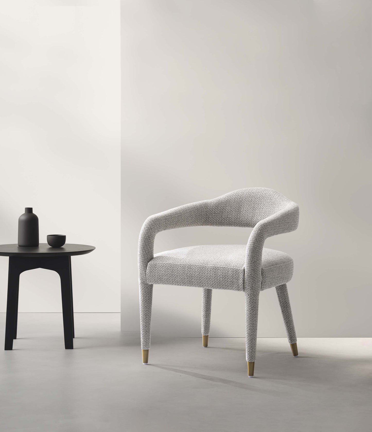 Aspen Dining Armchair in Silver Lining - Ornate Home