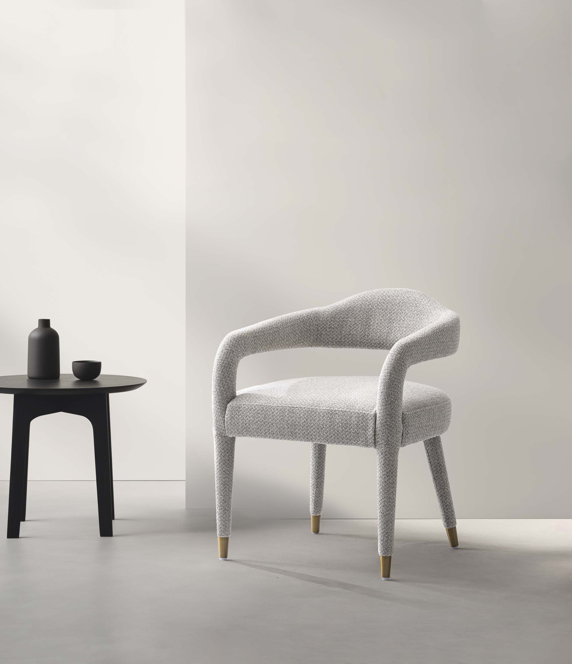 Aspen Dining Armchair in Silver Lining - Ornate Home