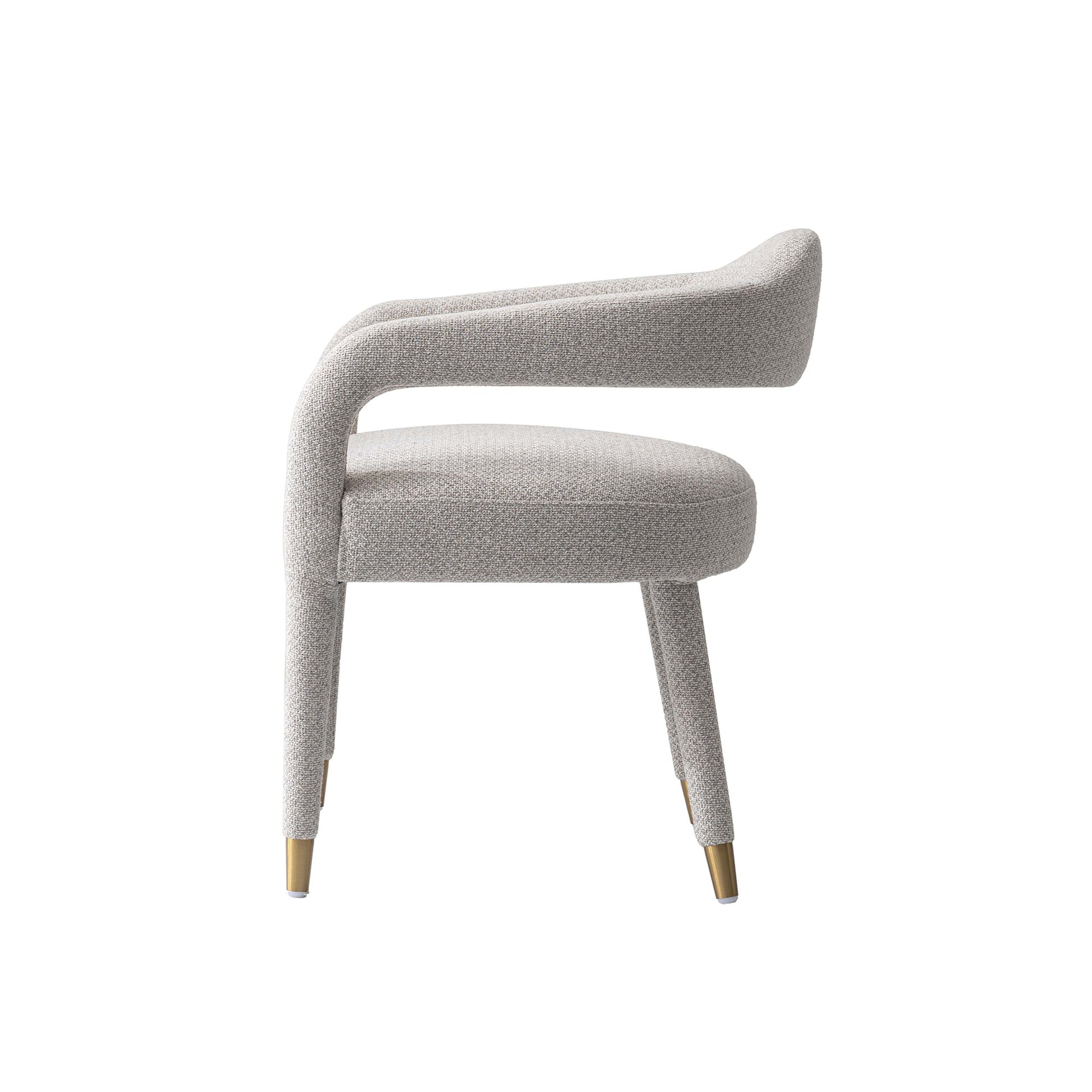 Aspen Dining Armchairs in Silver Lining (set of 2) - Ornate Home